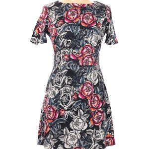 French Connection Floral Short Sleeve Shift Dress